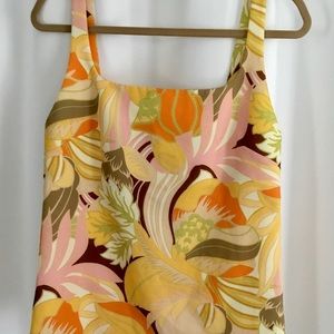 ZARA square neck tank top